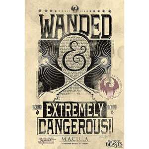 Affiche murale moderne Les Animaux Fantastiques, design au style unique et extrêmement dangereux - Product Image 2