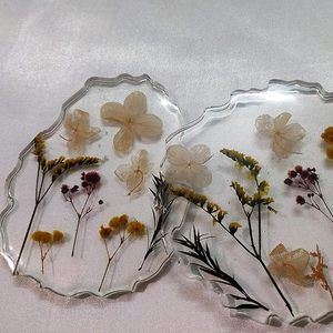 Sous-verre décoratif en résine de haute qualité, style bohème, fait main, écologique, léger, design personnalisé pour l'intérieur - Product Image 6