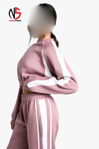 Conjunto Deportivo de Alta Calidad para Mujer, Sudadera Holgada con Forro Polar y Pantalones Deportivos de Algodón, Traje Deportivo Cómodo y Activo 2026 - Product Image 4