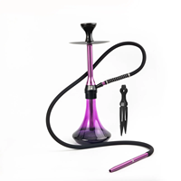 Ensemble chicha moderne au design unique, vente en gros, portable, durable, en aluminium, personnalisable, nouveau design, grandes commandes 2025