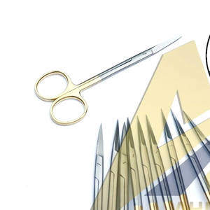 10 pièces ciseaux dentaires Iris droite incurvée gomme chirurgicale tissu Super-coupe Suture par SUAVE INSTRUMENTS SURGICAUX - Product Image 5