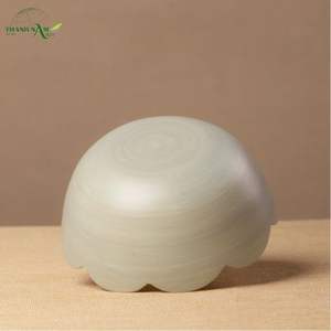 Handcrafted Customized Spun <b>Bamboo</b> <b>Bowl</b>-Eco-Friendly Disposable Party Home Use Elegant Floral Silhouette - Product Image 2