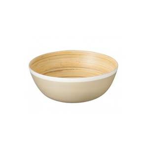 Bol de service en bambou filé fabriqué à la main poli avec une belle vaisselle design pour une utilisation au restaurant fabriqué au Vietnam - Product Image 3