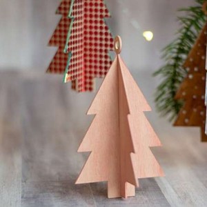 Designer Reusable Wooden Christmas <b>Ornaments</b> with Customized Color for Home Decoration Tree Embellishment Outdoor Use - Product Image 2