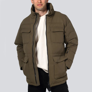 Chaqueta de Invierno para Hombre, Estilo Vintage, Entallada, con Cierre de Cremallera, Transpirable, Impermeable, Cortavientos y Ecológica - Product Image 2