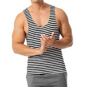 Débardeur de sport décontracté personnalisé de haute qualité pour hommes, respirant, en polyester/coton, idéal pour l'été - Product Image 1