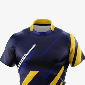 Camiseta de Rugby para Hombre, Ligera, Transpirable, Ajuste Cómodo, Costuras Resistentes, Ideal para Entrenamiento y Partidos - Product Image 4