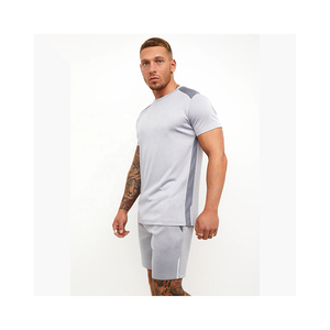 Ensemble court décontracté d'été 100 % coton tricoté pour homme, séchage rapide, conception de logo personnalisé, créez votre propre style, bon prix, marque privée, vente en gros - Product Image 2