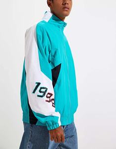 เสื้อแจ็คเก็ตกันลมไนลอนบล็อกสีคุณภาพดีที่สุดสำหรับผู้ชาย เสื้อผ้าลำลองกันน้ำแบบยับสำหรับผู้ชาย เสื้อแจ็คเก็ตสำหรับใส่ในฤดูร้อน - Product Image 3