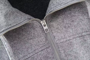 Veste courte à capuche pour femme, nouvelle mode été 2026, style vintage, manches longues, fermeture éclair, vêtement d'extérieur chic, chemise longue - Product Image 5