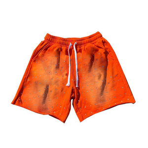 Custom Streetwear Summer <b>Loose</b> <b>Fit</b> <b>Men's</b> Vintage Acid Washed French Terry Cotton Solid <b>Jogger</b> Baggy Sun Faded Shorts - Product Image 6