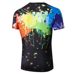 Camiseta con estampado de diseñador, camiseta de talla grande para hombre, venta al por mayor, Camiseta con estampado de sublimación de alta calidad, sublimación baja MOQ - Product Image 4