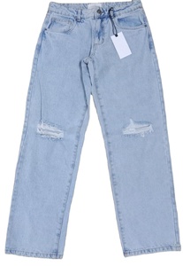 Jeans Palazzo décontractés à la mode jeans longs pour femmes pantalon de grande taille jeans pantalons décontractés en tissu pour femmes - Product Image 3