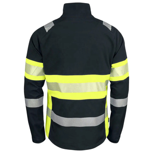 Veste de sécurité industrielle unisexe à manches longues, réfléchissante, haute visibilité, imperméable, en polyester, respirante, électrique - Product Image 2