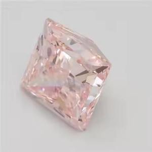 Cojín de diamante de laboratorio radiante rosa intenso de alta calidad, Diamante Suelto de corte Ascher para anillos de compromiso y regalos - Product Image 1