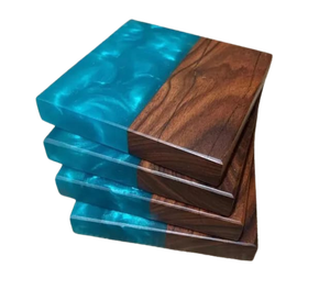 High Quality Handmade <b>Wood</b> and Metal Dinnerware Tea Cup Mats & Pads Standard Tableware Wholesale Drink Coaster Price - Product Image 6