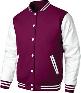 Veste universitaire élégante d'hiver à la mode Logo personnalisé imprimé Prix ​​bas Veste universitaire de baseball pour hommes - Product Image 2