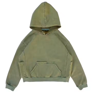 Ventes en gros de sweats à capuche unisexes de haute qualité, en molleton 100% coton/french terry, de différentes couleurs, pour le streetwear - Product Image 3