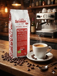 Granos de Café Orgánico 100% Arábica Regular, Bolsa de 1 kg, Café Arábica Puro Espresso GVERDI, Selección de Alimentos Italianos, Hecho en Italia - Product Image 2