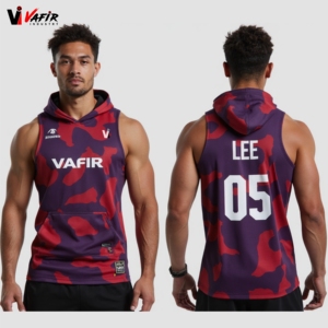 Camiseta Deportiva de Fútbol sin Mangas, Transpirable, Antibacteriana, de Secado Rápido, Anti-UV, de Spandex/Poliéster, con Estampado por Sublimación - Product Image 6