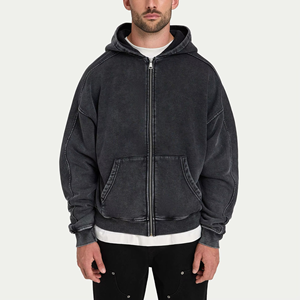 2025มีฮู้ดแบบสวมหัวสำหรับผู้ชายเสื้อฮู้ดผู้ชายแบบลำลองแบบถอดออกทางศีรษะมีฮู้ดผ้าคอตตอนผสมใหม่ออกแบบได้ตามต้องการ - Product Image 6