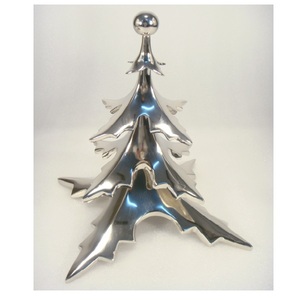 <b>Christmas</b> <b>Table</b> Decor Silver Metal <b>Christmas</b> <b>Tree</b> For <b>Table</b> Top X Mas Decorative Ornaments - Product Image 1