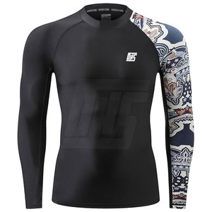 Rash Guard pour hommes Fitness Wear Tight Fit Stretch Fabric Professional Design Perfect For Training Gym And Sports Rash Guard - Product Image 1