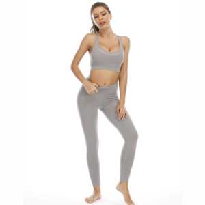 Conjunto de traje de Yoga de manga corta sin costuras para mujer, envío directo, conjuntos de Yoga deportivos para Fitness para mujer - Product Image 1