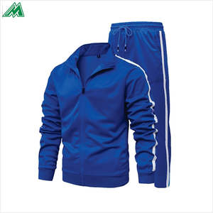 Conjunto de chándal personalizado con cremallera completa Traje de sudadera de lana transpirable de manga larga con logotipo impreso Chaqueta y pantalones de invierno - Product Image 5