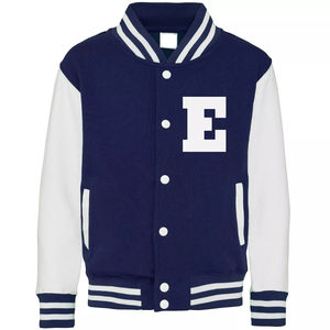 แจ็คเก็ตบอมเบอร์คลาสสิกแบบขายส่ง OEM สำหรับผู้ชาย ฤดูหนาว ผ้าไหมแท้ 100% กันน้ำ สกรีนโลโก้ตามสั่ง สไตล์วิทยาลัย เสื้อผ้าแนวสตรีท ขนแกะ - Product Image 5