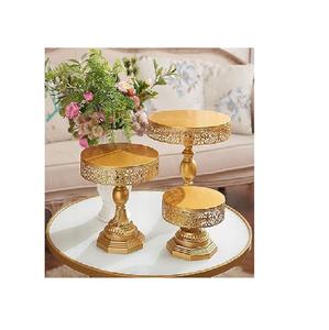 Soporte para Pastel de Metal Niquelado de Forma Cuadrada, Estilo Lujoso y Ecológico para Bodas y Fiestas, Marca RABEH a Bajo Precio - Product Image 4