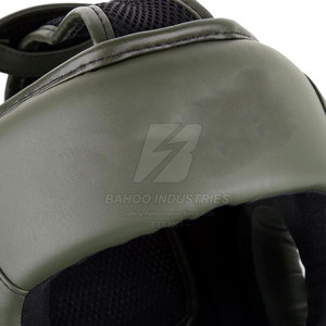 Custom Design High Quality Leather Lightweight Eco-Friendly Breathable <b>Head</b> Guard for Kick Boxing MMA <b>Training</b> - Product Image 4