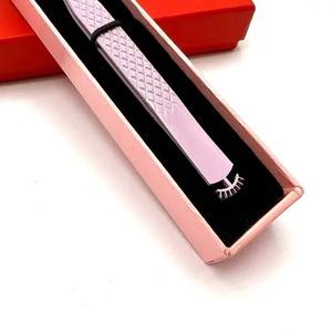 Pinzas de extensión de pestañas de acero inoxidable de Venta caliente Mango de estilo de diseño de pestañas hermoso con tipo de punta de fibra de volumen - Product Image 4