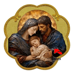 Tay thêu Thánh Gia đình biểu tượng đính vestments BÀN THỜ TREO biểu ngữ Virgin Mary Saint Joseph Nhà thờ dây vàng Phù Hiệu - Product Image 1