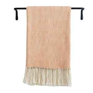 Manta de tiro tejida bohemia de algodón 100% al por mayor, ropa de cama hecha a mano para sofá y hogar, manta suave personalizada para invierno - Product Image 1