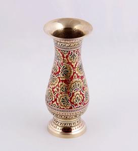 Vase à fleurs en laiton unique décor à la maison chambre à coucher hôtel restaurant salon couleur or laiton dessus de table fleur vases décoratifs pour la maison - Product Image 1