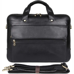 Dernière mode sacs de bureau en cuir véritable pour hommes sac en cuir fait à la main sac avec logo personnalisé - Product Image 2