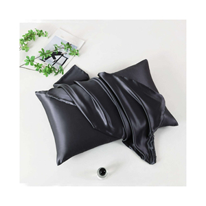 Funda de almohada de color sólido personalizada de lujo natural algodón/100% funda de almohada de seda de morera pura - Product Image 5