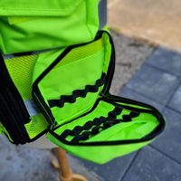 Yüksek Görünürlüklü Yansıtıcı Taktik Yelek Çok Cepli Ön Fermuarlı Unisex Polyester Kordonlu Kumaş İğne Hastane Üniformaları