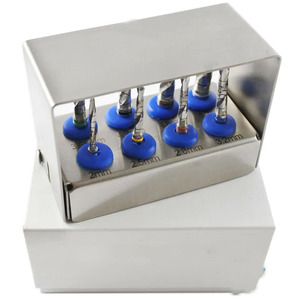 Taladros de irrigación externa para implantes dentales Juego de 8 piezas endurecidas con revestimiento de plata CE APROBADO POR MIRHA INSTRUMENTS - Product Image 2