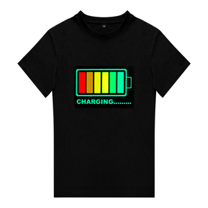 T-shirt à manches courtes pour hommes avec logo personnalisé imprimé T-shirt unisexe tricoté 100% coton T-shirts phosphorescents - Product Image 5