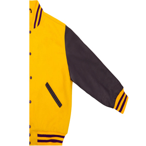 โรงงานขายส่งเสื้อแจ็คเก็ตวาร์ซิตี้แบบกำหนดเอง ออกแบบ OEM ระบายอากาศ กันลม คุณภาพสูง สำหรับผู้ชาย ปักลายด้านหน้า หนังแท้ - Product Image 5