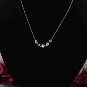 Pendentif de forme personnalisée multi-formes avec diamant rose de laboratoire en or massif 18 carats pour bijoux personnalisés, - Product Image 5