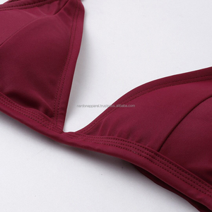 Nardon Apparel 2025 Conjunto de bikini de cintura alta para mujer sólido vintage personalizado Sexy brasileño - Product Image 5