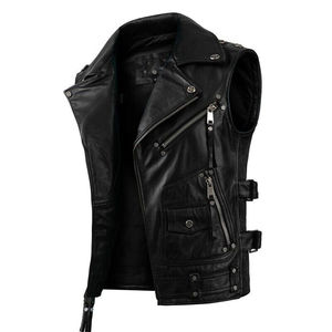OEM High Quality Leather Biker <b>Vest</b> <b>Men</b> Winter <b>Heated</b> Breathable Customizable Eco-Friendly Puffer <b>Vest</b> Hot Sale Wholesale - Product Image 3