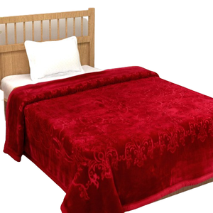 ผ้าห่มขน Raschel หรูหรา100% โพลีเอสเตอร์ให้ความอบอุ่นและสบายด้วยลวดลายดอกไม้ที่ดูอบอุ่นสำหรับฤดูหนาว - Product Image 1