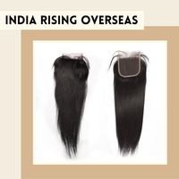 Extensions de cheveux humains vierges indiens Remy 100% naturels, texture lisse, double trame, avec closure en dentelle HD, ondulations profondes lâches, haute qualité