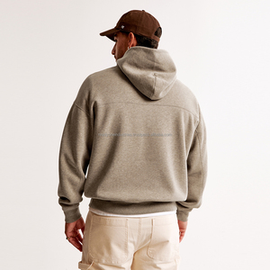 Sudadera con capucha y cremallera para hombre de alta calidad, diseño de diamantes de imitación serigrafiado bordado, teñido liso para invierno, disponible para personalizar - Product Image 3