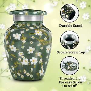 Mini urnas verdes para cenizas humanas, urnas pequeñas para cenizas, recuerdo, pequeñas urnas decorativas pequeñas de 3 pulgadas, 1 unidad - Product Image 6