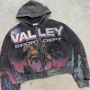 Sudaderas con capucha de gran tamaño Unisex de alta calidad, sudaderas con capucha personalizadas para hombres, sudaderas con capucha en blanco de peso pesado con forro sólido, técnicas lavadas - Product Image 5